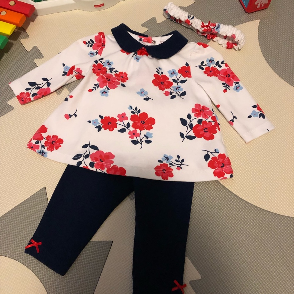 Little Me Baby Girls’ Flower Set